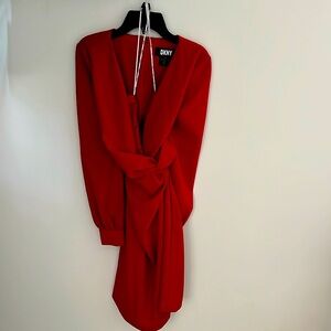 DKNY red dress